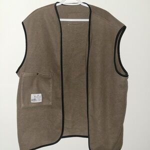 Vintage Koolah Australian Fleece Vest Men's Size 2XL Brown Cooltec Canada Made